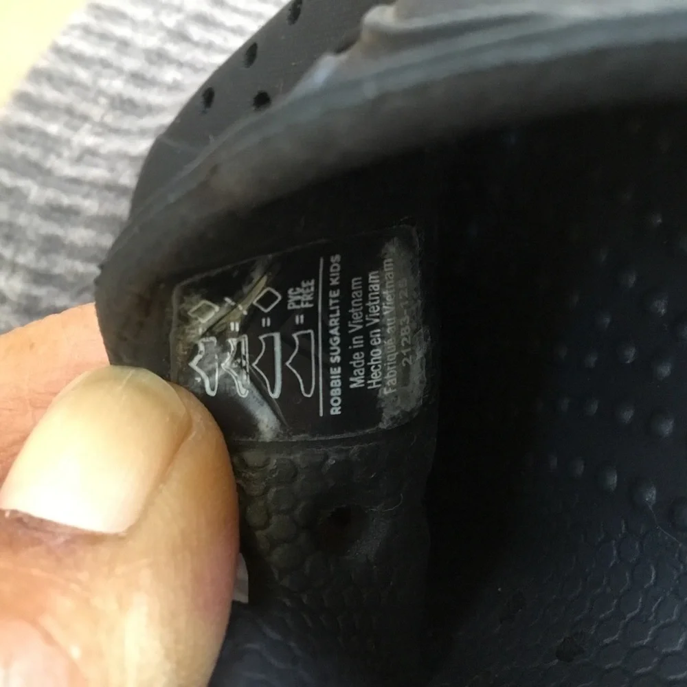 Native Kids Black Slip-On Water Shoes with White Sole